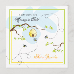 Mummy to Bee Baby Shower Invitation