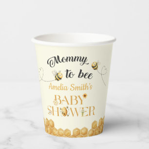 Mummy To Bee Baby Shower Paper Cups