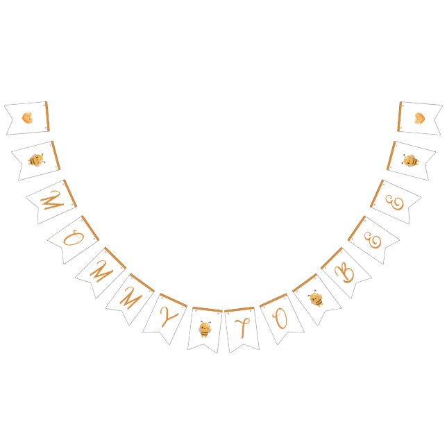 Mummy To Bee Baby Shower Party Bunting (All)