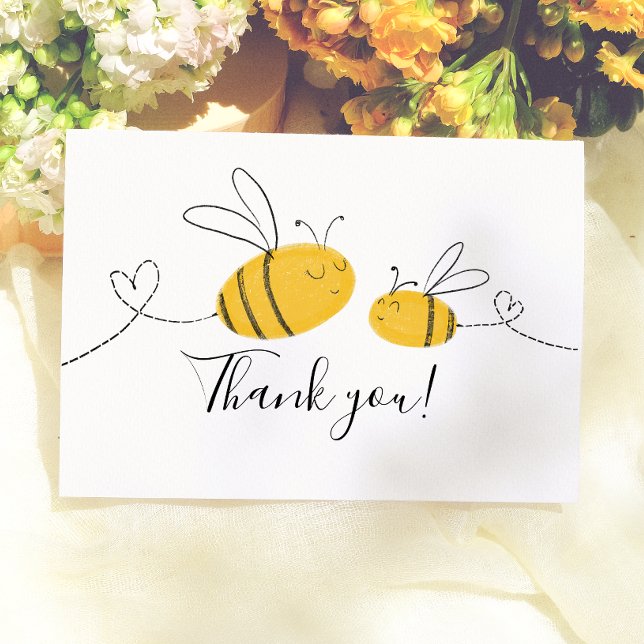 Mummy To Bee Baby Shower Script Thank You Card (Creator Uploaded)