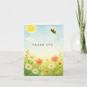 Mummy To Bee Baby Shower Thank You Card