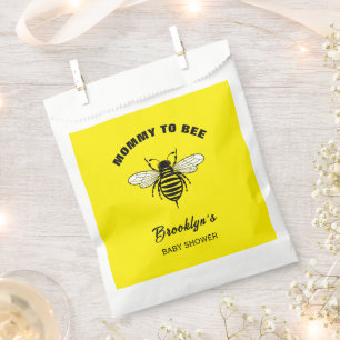 Mummy To Bee Baby Shower Yellow Black Cool Stylish Favour Bags