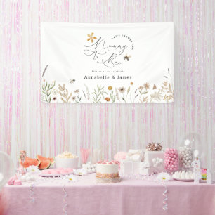 Mummy to Bee Boho Wildflower Bee Theme Engagement Banner