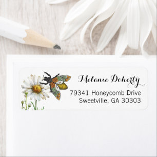Mummy to Bee Bumblebee Baby Shower Address Label