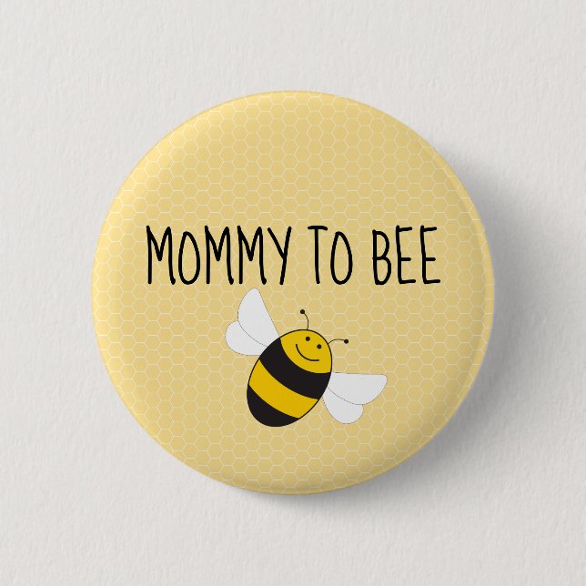 Mummy to bee button for baby shower (mum to be) (Front)