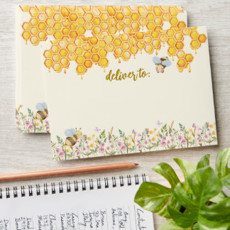 Mummy to Bee Cute Honeycomb Floral Baby Shower Envelope