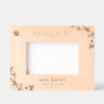 Mummy to Bee Floral keepsake from a baby shower Etched Frames<br><div class="desc">Celebrate the mummy-to-be with this adorable "Mummy to Bee" Watercolor Floral Engraved Frame, featuring sweet buzzing bees, pastel florals, and custom engraved text. This unique photo frame is the perfect keepsake from a baby shower, whether it’s capturing a moment from the party or a beautiful maternity photo. Designed with a...</div>
