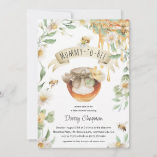 Mummy to Bee Honey Baby Shower Invitation