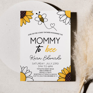 Mummy To Bee Honey Bumble Bee Baby Shower Invitation