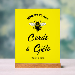 Mummy To Bee Trendy Baby Shower Cards & Gifts Sign