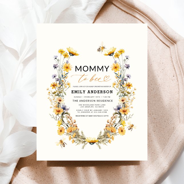 Mummy to Bee Wildflower Gender Neutral Baby Shower (Creator Uploaded)