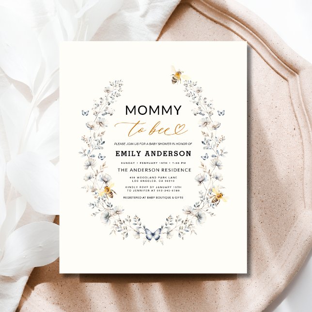 Mummy to Bee Wildflower Gender Neutral Baby Shower (Creator Uploaded)