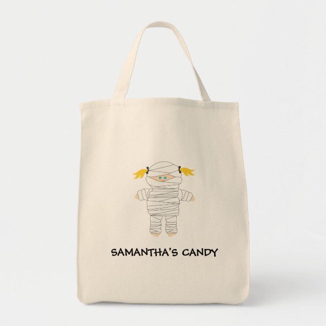 Mummy Trick or Treat Halloween Bag (Front)