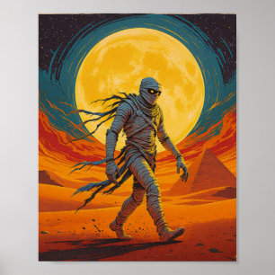 Mummy Wall Art – Egyptian Horror Poster