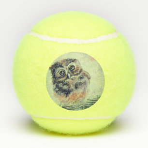 Mummy... - Watercolor Painting - Cute Tennis Balls