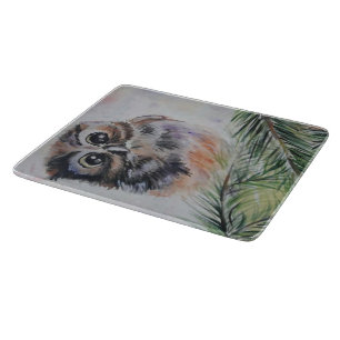 Mummy... - Watercolor Painting - Cutting Board