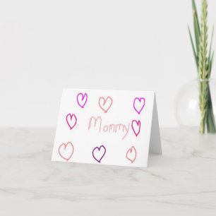mummy with hearts card