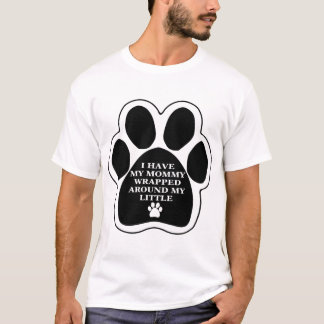 Mummy Wrapped Around My Little Dog Paw T-Shirt