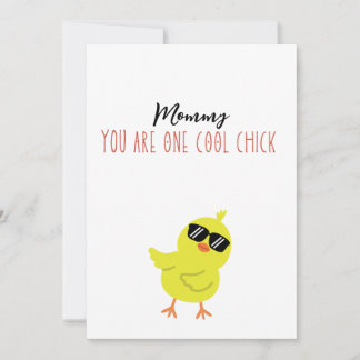 Mummy you are one cool chick holiday card