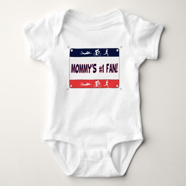 Mummy's #1 Fan Baby Bodysuit (Front)