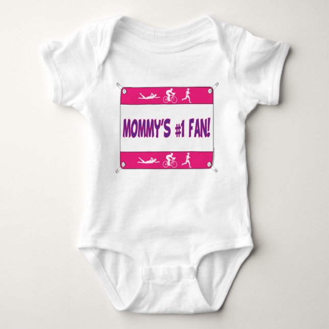 Mummy's #1 Fan Baby Bodysuit (Front)