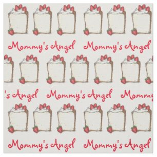Mummy's Angel Food Strawberry Angelfood Cake Fabric