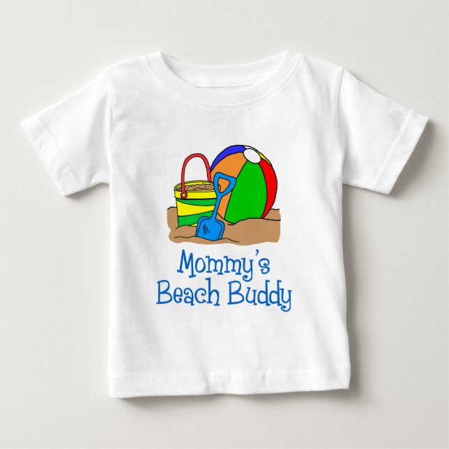 Mummy's Beach Buddy Baby T-Shirt (Front)