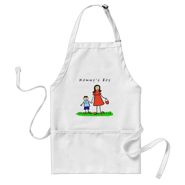 Mummy's Boy Apron (Brunette) (Front)