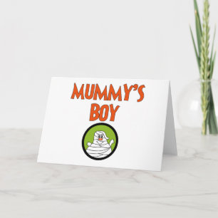 Mummy's Boy Halloween Tshirts and Gifts Card