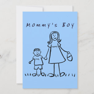 Mummy's Boy Invitation or Invites