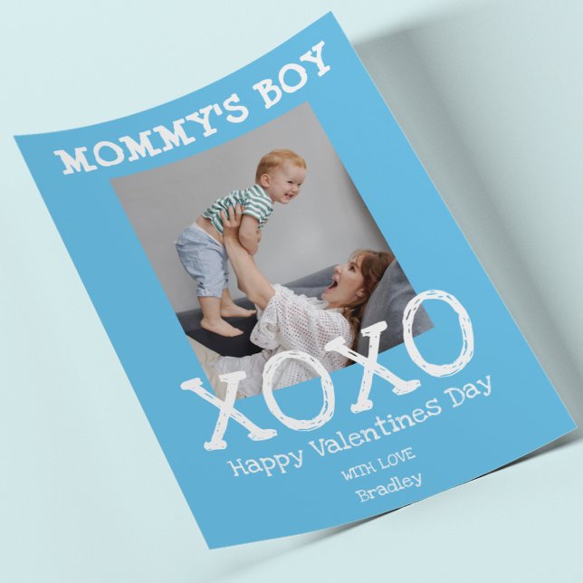 Mummy's Boy | Photo | Hugs And Kisses Valentines Holiday Card (Creator Uploaded)