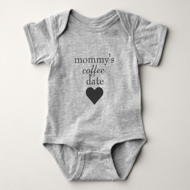 Mummy's Coffee Date Baby Bodysuit (Front)