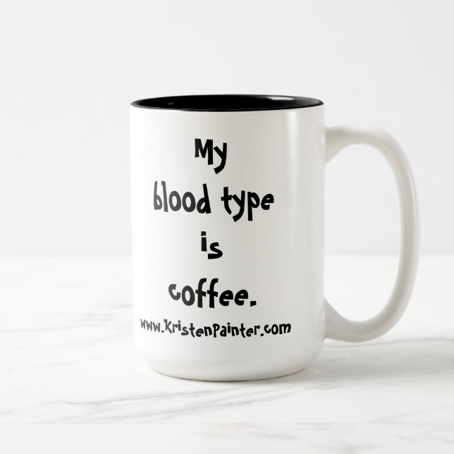 Mummy's Diner mug - blood type (Right)