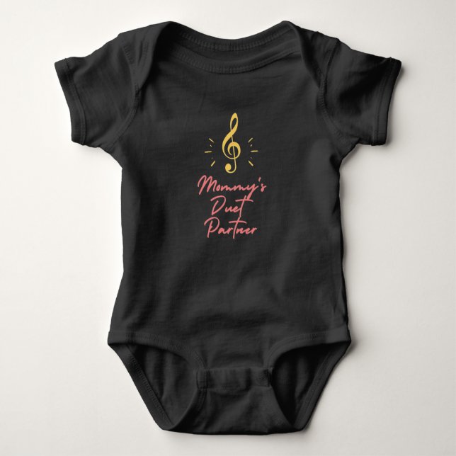 Mummy's Duet Partner Baby Bodysuit (Front)