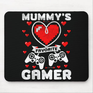 Mummy's Favorite Gamer Funny Boys Kids Valentine's Mouse Pad