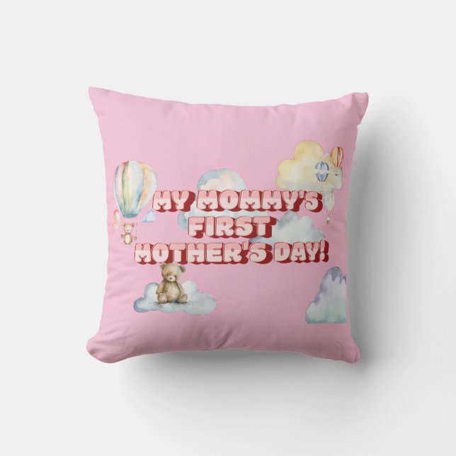 Mummy's First Mother's Day Cushion (Front)