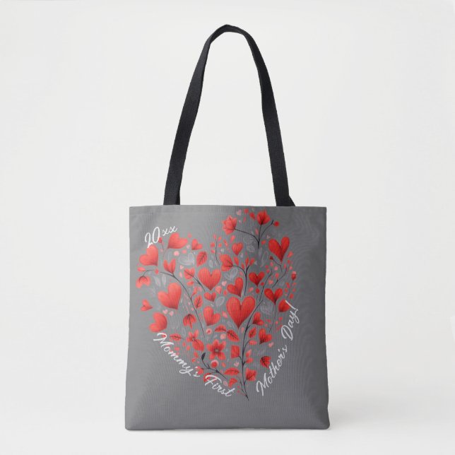 "Mummy's First Mother's Day" Customisable  Tote Bag (Front)