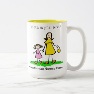Mummy's Girl - Brunette Mother & Daughter Mug