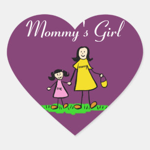 Mummy's Girl Custom Family Character Decal Sticker