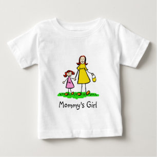 Mummy's Girl Mother and Daughter Family Art Shirts