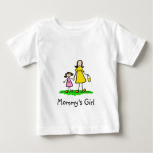 Mummy's Girl Mother and Daughter Family Art Shirts