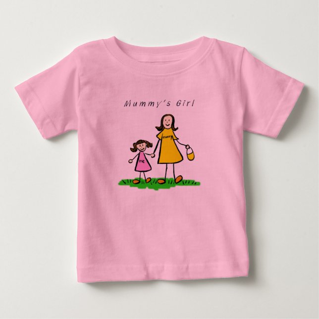 Mummy's Girl T-shirt (Brunette) (Front)