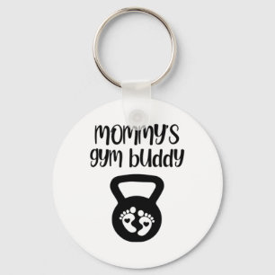 Mummy's Gym Buddy Pregnant Kettlebell Lifting Body Key Ring