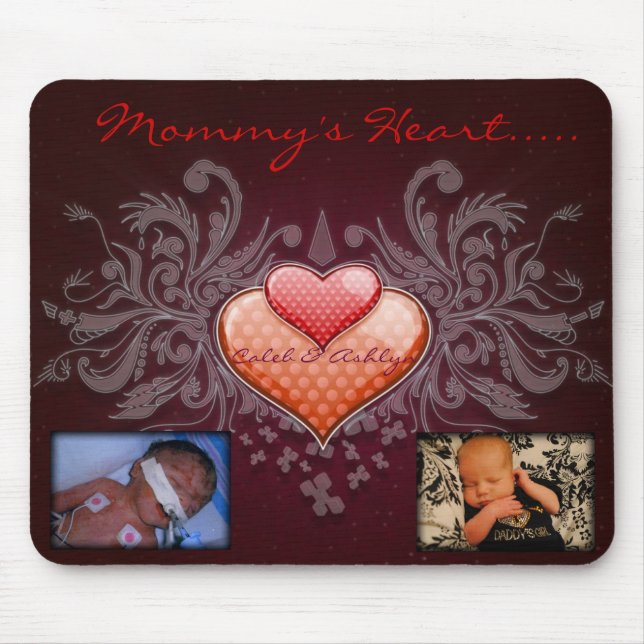 Mummy's Heart Mousepad (Front)