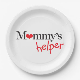 Mummy's Helper Paper Plate