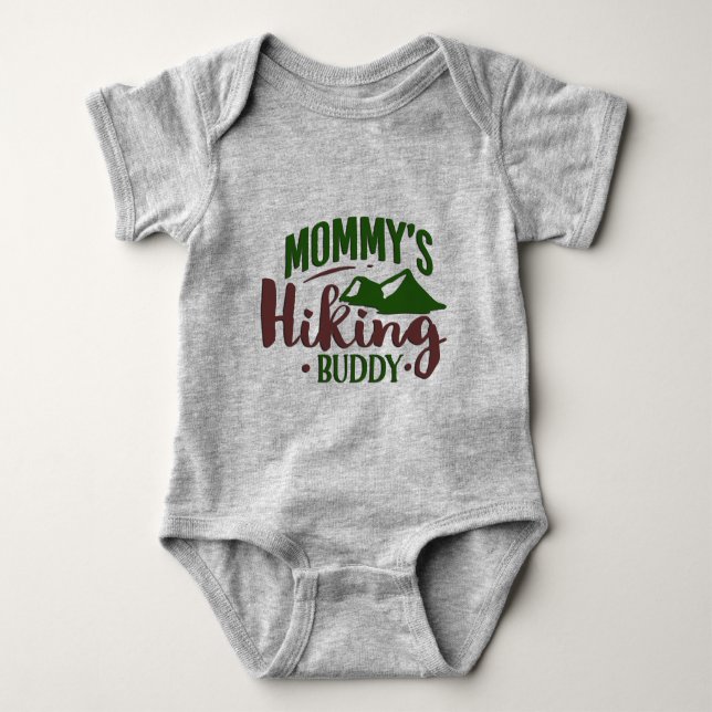 Mummy's Hiking Buddy Baby Bodysuit (Front)