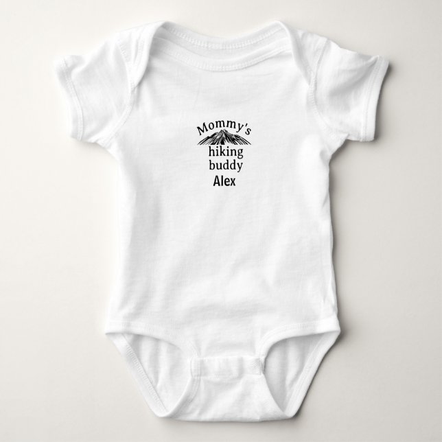 Mummy's Hiking Buddy Baby,  Mummy's Hiking Buddy Baby Bodysuit (Front)
