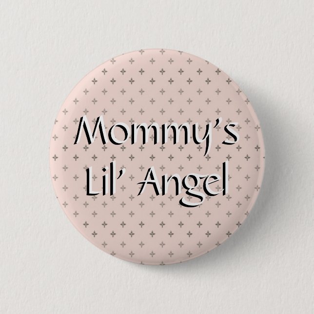 Mummy's Lil' Angel 6 Cm Round Badge (Front)
