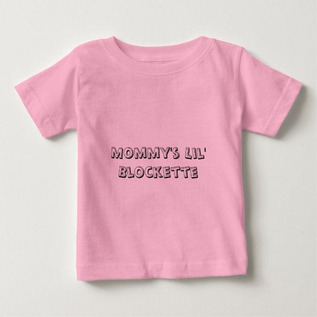 Mummy's Lil' Blockette Baby T-Shirt (Front)