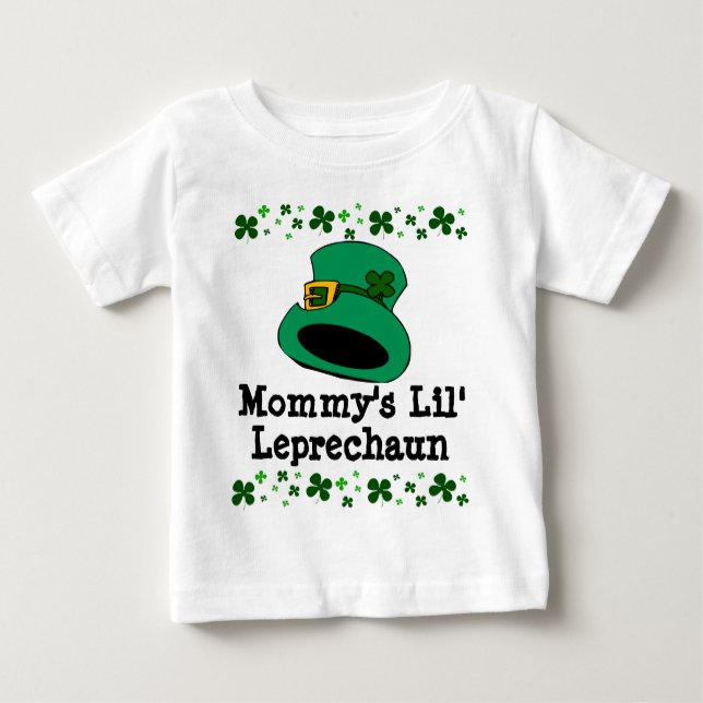 Mummy's Lil' Leprechaun Baby Baby T-Shirt (Front)